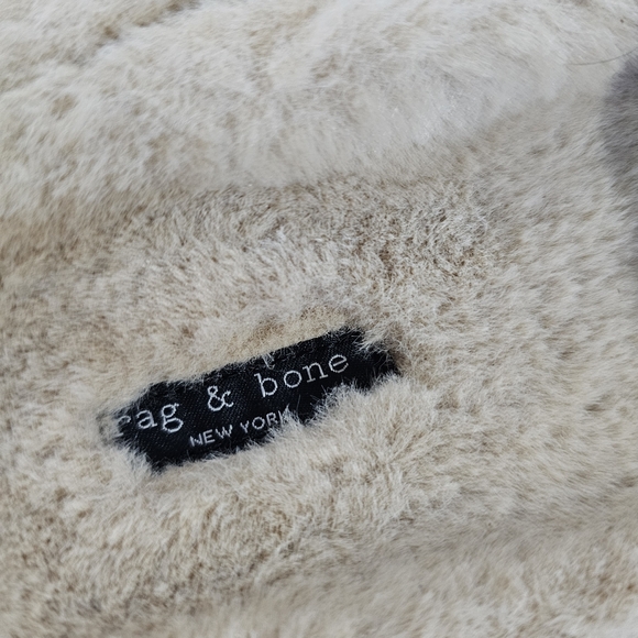 rag & bone Bailey Suede Sherpa-Lined Slides - Picture 5 of 14